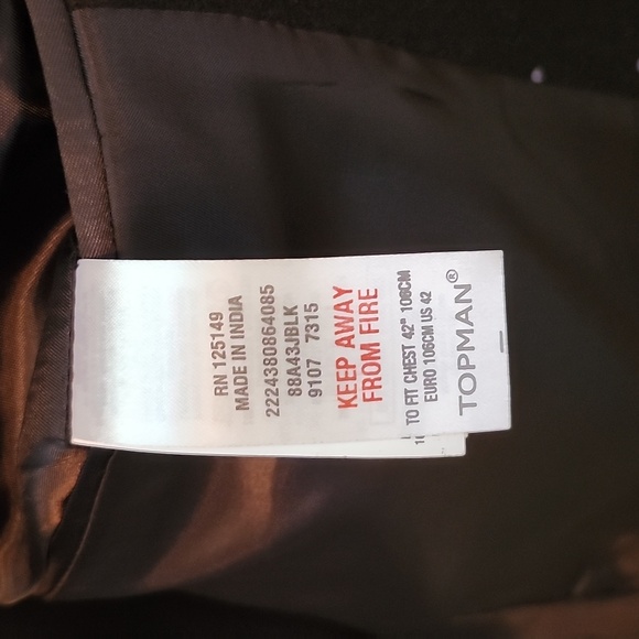 Topman Black Polkadot Sportcoat - Picture 5 of 7